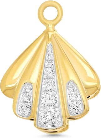 Sara Weinstock 18kt geelgouden hanger met diamant