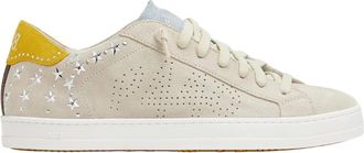 P448 Studded Beige Su&egrave;de Sneakers - Dames - Sneakers - Beige - 38 EU - Su&egrave;de - Schoenen