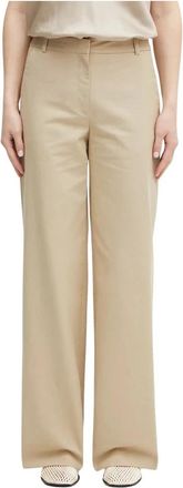 A.P.C. Pantalon Margaret - Dames - Wijde Broeken - Beige - S - Katoen - Broeken