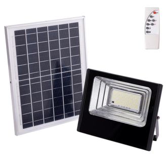 GreenIce Greenice - Proyector Led Solar 100w 4000k Panel: 6v/12w Bater&iacute;a: 3,2v/8000mah Control Remoto [ho-solarfl-100w-01-w]