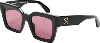 Off-white Off White Vierkante zonnebrillen met UV-bescherming voor dames (Zwart/Bourgondi&euml;)