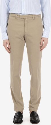 BRIGLIA 1949 Pantaloni in cotone e tencel beige