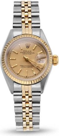 Rolex Pre-owned Rolex Datejust Automatic Chronometer Champagne Dial Ladies Watch 69173 CSJ