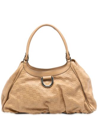 Gucci 2016-2025 Guccissima Abbey D Ring shoulder bag - women - Calf Leather - One Size - Brown