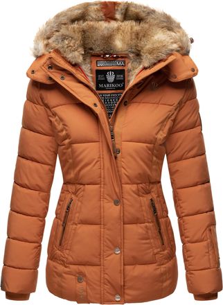 Marikoo dames winterjas Nekoo met imitatiebont capuchon & teddyvoering