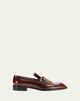 Loewe Edge Leather Loafers