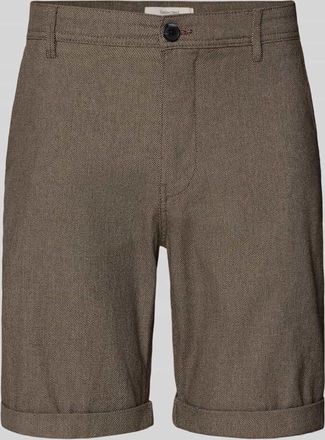 Selected Slim Fit Chinoshorts aus Baumwoll-Mix Modell LUTON in Mittelbraun, Gr&ouml;&szlig;e XXL