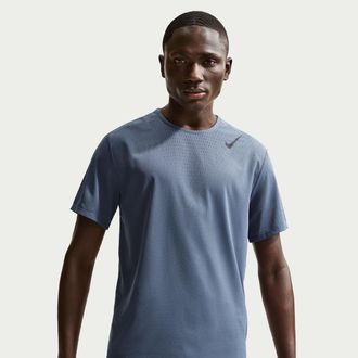 Nike Mens AeroSwift Dri-FIT ADV Short-Sleeve Running Top in Blue | HJ3377-491