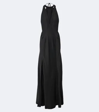 Victoria Beckham Vestido de fiesta de crep&eacute; de sat&eacute;n con paneles