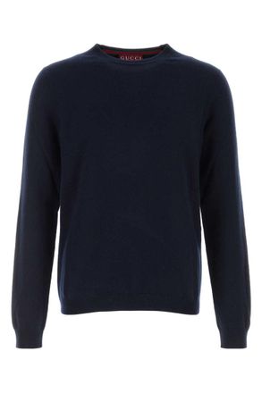 Gucci Navy Blue Solid Sweater