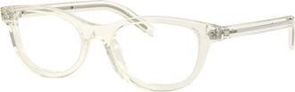Prada PR D01Vu Optical Frame - unisex - Brillen - Grijs - 52 MM - Accessoires