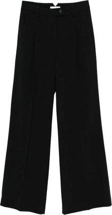 Cenere GB Geplooide pantalon - Zwart