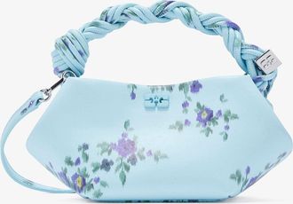 Ganni Iced Aqua Mini Bou Bag in Printed Blue