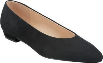 Marc Fisher Bodie Pointed Toe Flat in Black at Nordstrom, Size 9.5