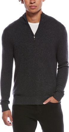 Quinn Cashmere 1/4-Zip Mock Neck Sweater