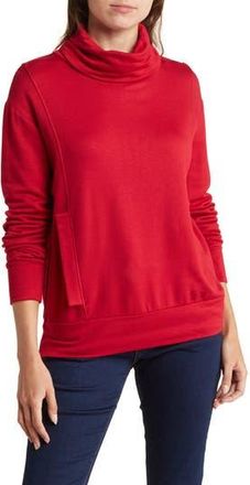 Go Couture Turtleneck Banded Sweater in Dahlia at Nordstrom Rack, Size X-Large