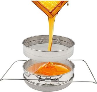 OEM Honey Strainer - Double Mesh - Stainless Steel 304 - For Honey Clarification And Debris Removal - 1 Piece