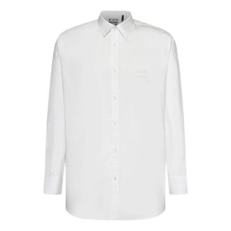 John Richmond Mico Shirt - Heren - Zakelijke Overhemden - Wit - XS - Katoen - Overhemden