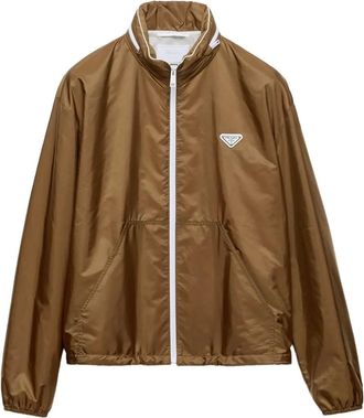 Prada Giacca leggera con zip - Marrone