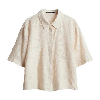 someday Zlowera Blouse - Dames - Blouses & Shirts - Beige - Maat: M Zijde