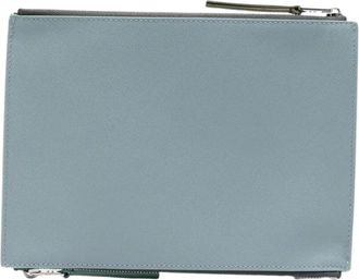 Paul Smith Reis Etui - Heren - Toilettassen - Groen - ONE Size - Leer - Tassen