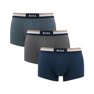 HUGO BOSS Ondergoed, Heren, Veelkleurig, 2Xl, Katoen, Tripack boxers katoen stretch