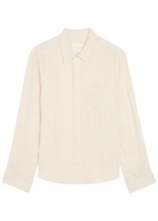 Citizens Of Humanity Citizens OF Humanity Kayla Shrunken Linen Shirt - Beige - S (UK8-10 / S)