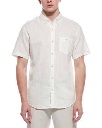 Weatherproof Vintage Weatherproof Vintage Linen-Blend Dobby Solid Shirt