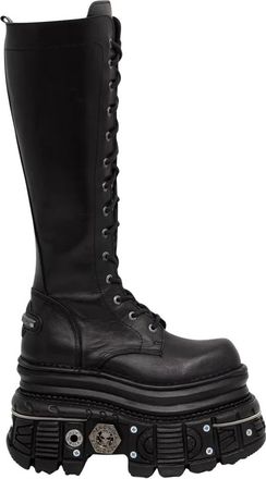 New Rock Dames, Schoenen, Zwart, Maat: 41 EU Zijde