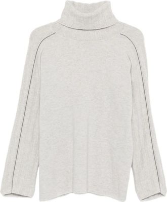 Le Tricot Perugia Maglione a collo alto - Grigio