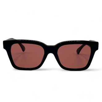 Retro Superfuture Sunglasses America Fantome Xyk Black/Red Unisex