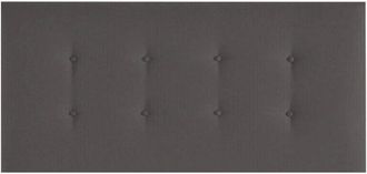 Colchones Aznar Cabezal De Cama Etna Tapizado En Tela Cama De 90 - Antracita-etna-(96)