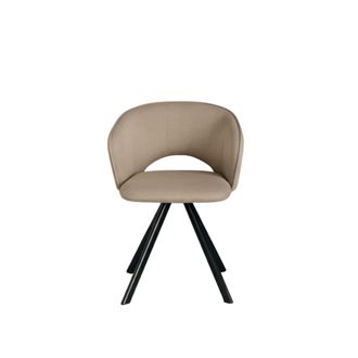 MondoViro Juego de 2 sillas de tela gris paloma 61x58 cm 78h