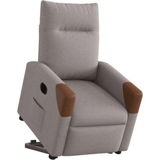 vidaXL Vidaxl - Sill&oacute;n El&eacute;ctrico Reclinable Elevable De Tela Gris Taupe