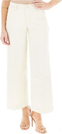 Guess Zoya Wide Jeans - Dames - Wijde Broeken - Wit - W31 - Leer - Broeken