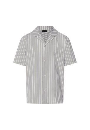 Hanro Night And Day Cotton Button Front Collared Shirt in Denim Stripe at Nordstrom, Size Xx-Large