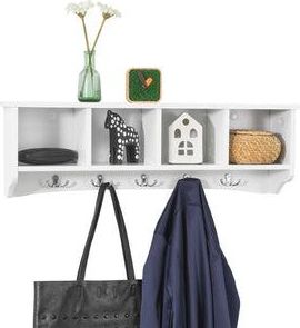 SoBuy Estantes De Pared De Mdf, Armario Suspendido, Estanteria Para Trasteros Frg48-l-w Sobuy Es