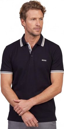 HUGO BOSS Polo Boss Green Paddy poloshirt zwart pique effen