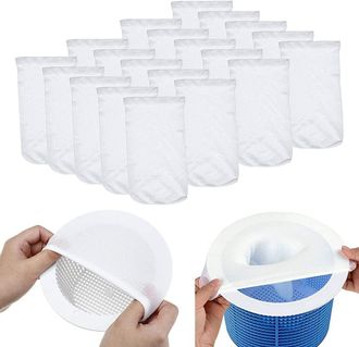 OEM 20 Piezas De Calcetines Para Skimmer De Piscina, Calcetines Para Skimmer De Piscina, Calcetines Para Skimmer, Filtros De Tela De Nailon, Filtros De Te