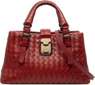 Bottega Veneta Borsa a tracolla Intrecciato Roma mini in nappa 2012-2025 - Rosso