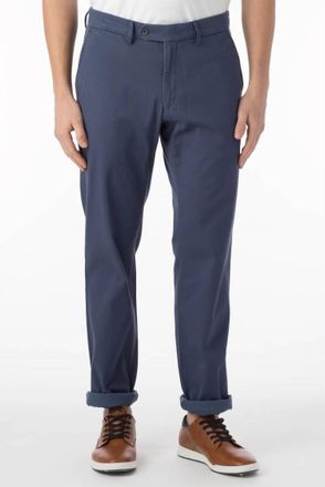 Ballin Perma Color Pima Twill Khaki Pants - Mackay Slim Fit In Cadet Blue