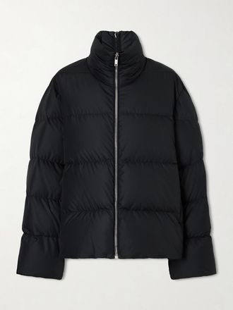 Rick Owens + Moncler Piumino Trapuntato In Shell Cyclopic - Nero