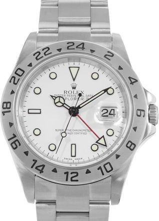 Rolex Pre-owned Rolex Explorer II Automatic White Dial Mens Watch 16570 WSO