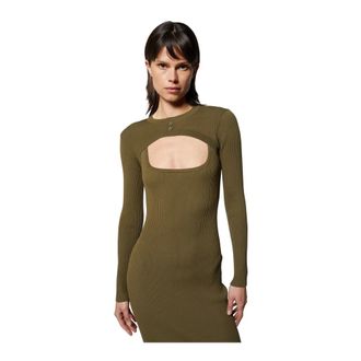 Silvian Heach Coprispalle Lavorato a Maglia con Apertura - - Jackets - Donna - Verde - XS