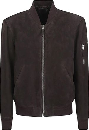 Tom Ford Jassen Bruin - Heren - Bomber jackets - Bruin - L - Leer - Jassen