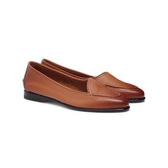 Santoni Womens leather Andrea loafer in Brown at Nordstrom, Size 8.5