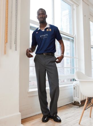 Le 31 Mens Pinstripe pant Paris fit - High rise relaxed