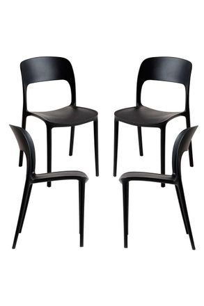 Regalos Miguel Regalos Miguel - Packs Sillas Jard&iacute;n - Pack 4 Sillas Inis - Negro