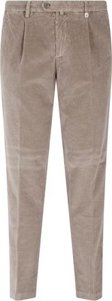 Myths Velluto Soft Touch Broek - Heren - Slim Fit Broeken - Bruin - XL - Broeken
