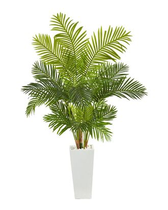 Nearly Natural 68In Hawaii Palm Artificial Tree In Tall Planter